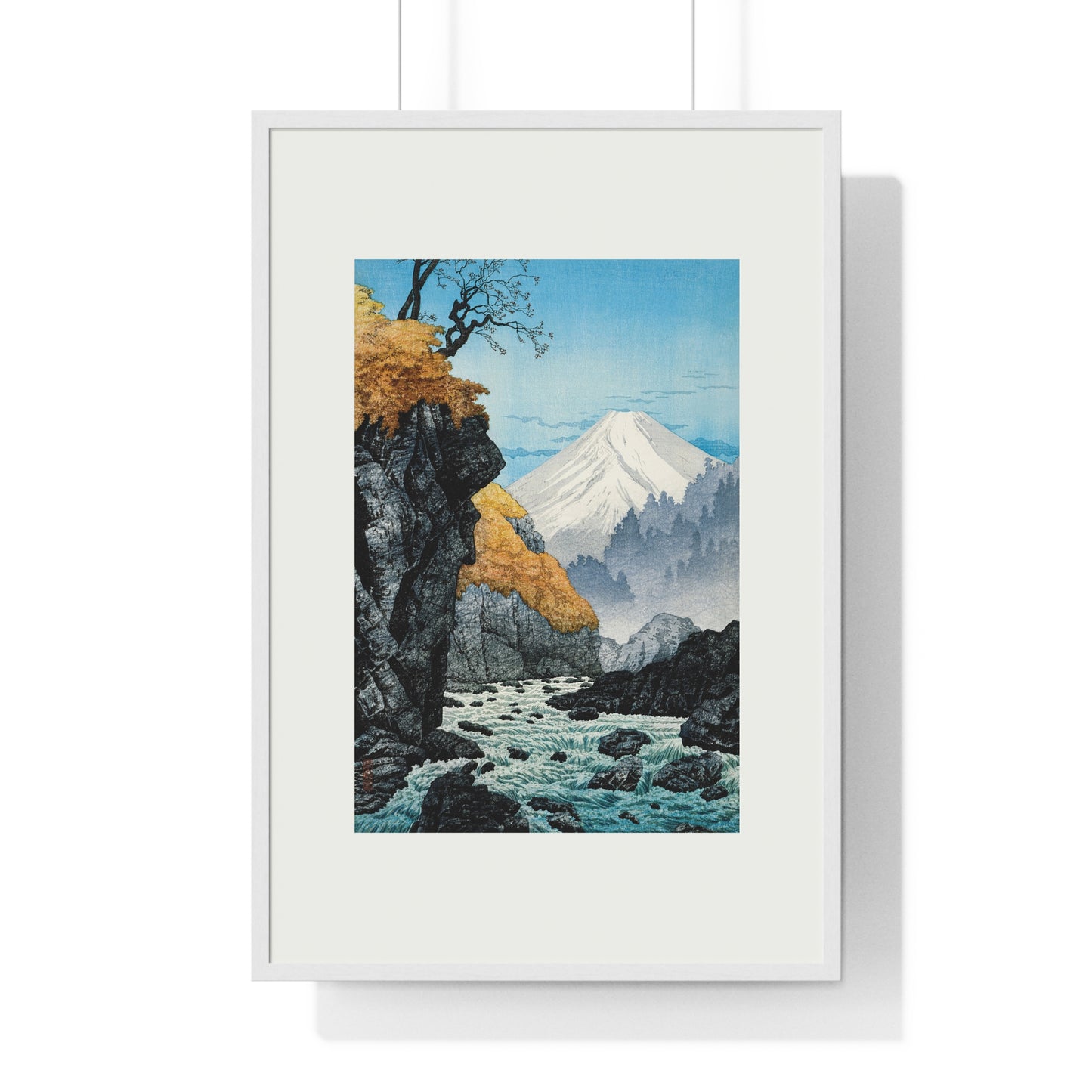 Framed Art Print - Foot of Mount Ashitaka (1932) by Hiroaki Takahashi