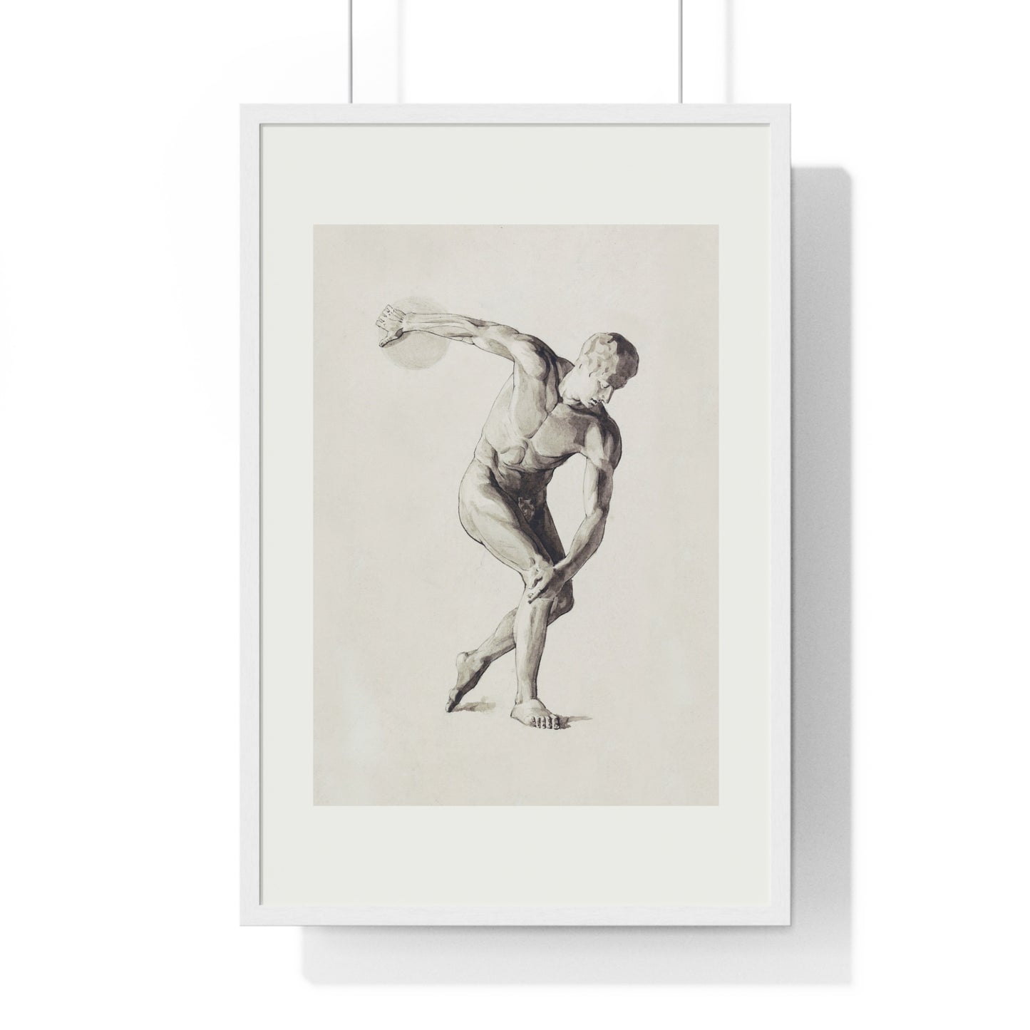 Athletic Art Print - Vintage Male Figure Poster