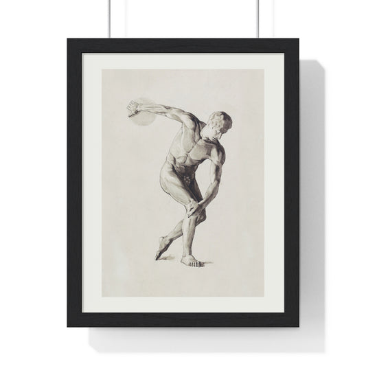 Athletic Art Print - Vintage Male Figure Poster