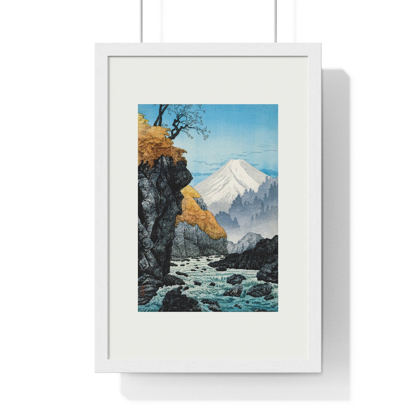 Framed Art Print - Foot of Mount Ashitaka (1932) by Hiroaki Takahashi