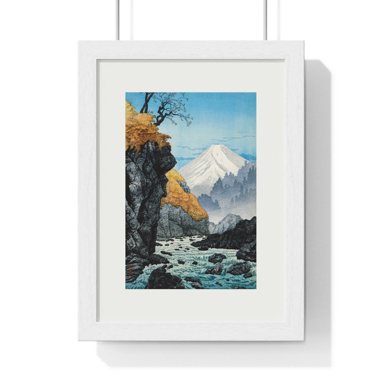 Framed Art Print - Foot of Mount Ashitaka (1932) by Hiroaki Takahashi