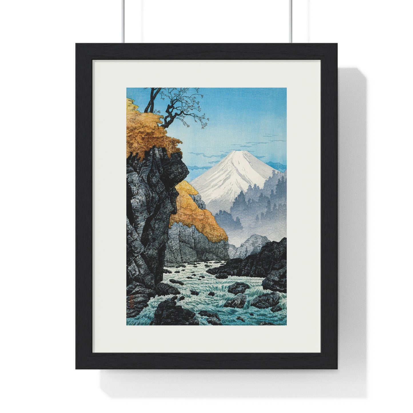 Framed Art Print - Foot of Mount Ashitaka (1932) by Hiroaki Takahashi