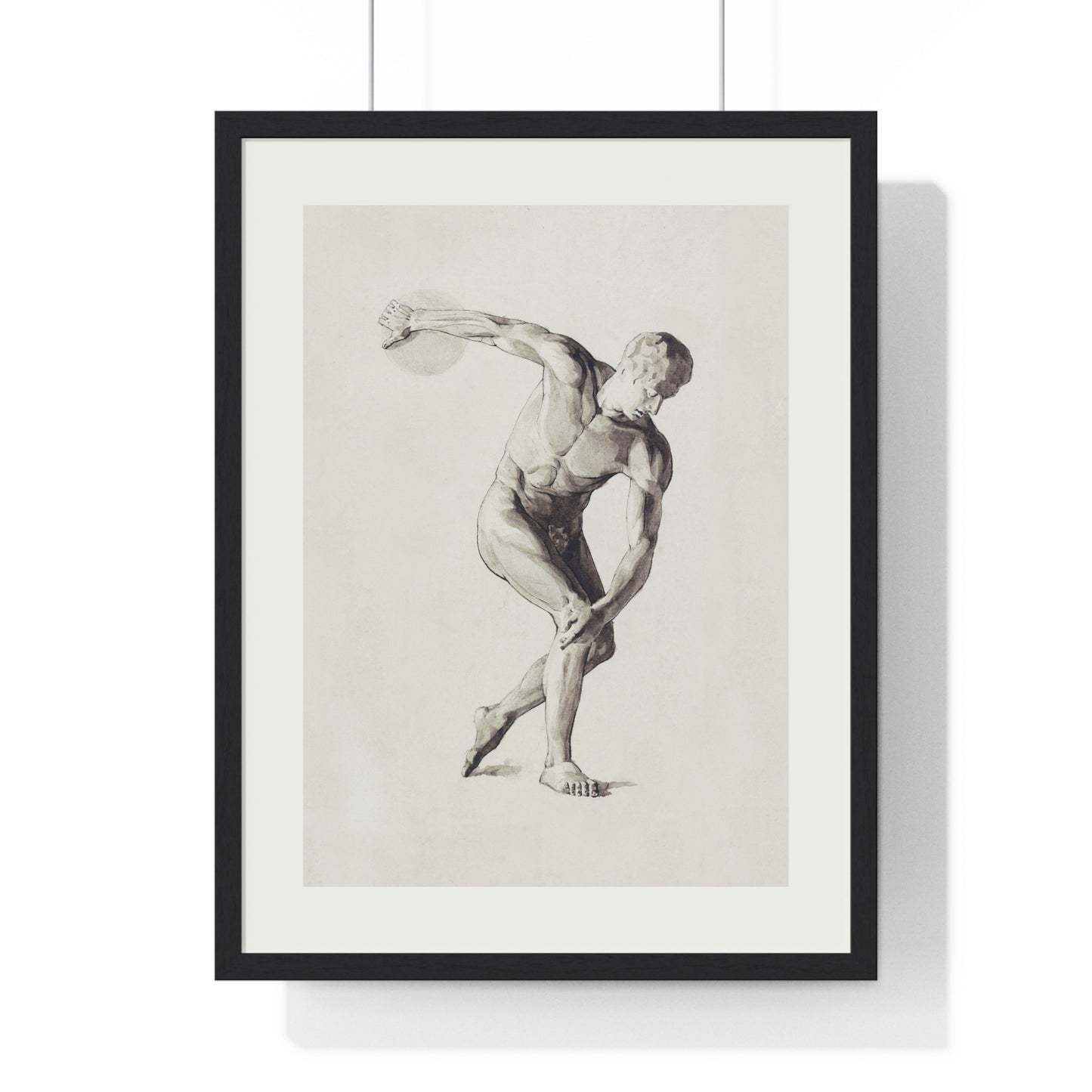Athletic Art Print - Vintage Male Figure Poster