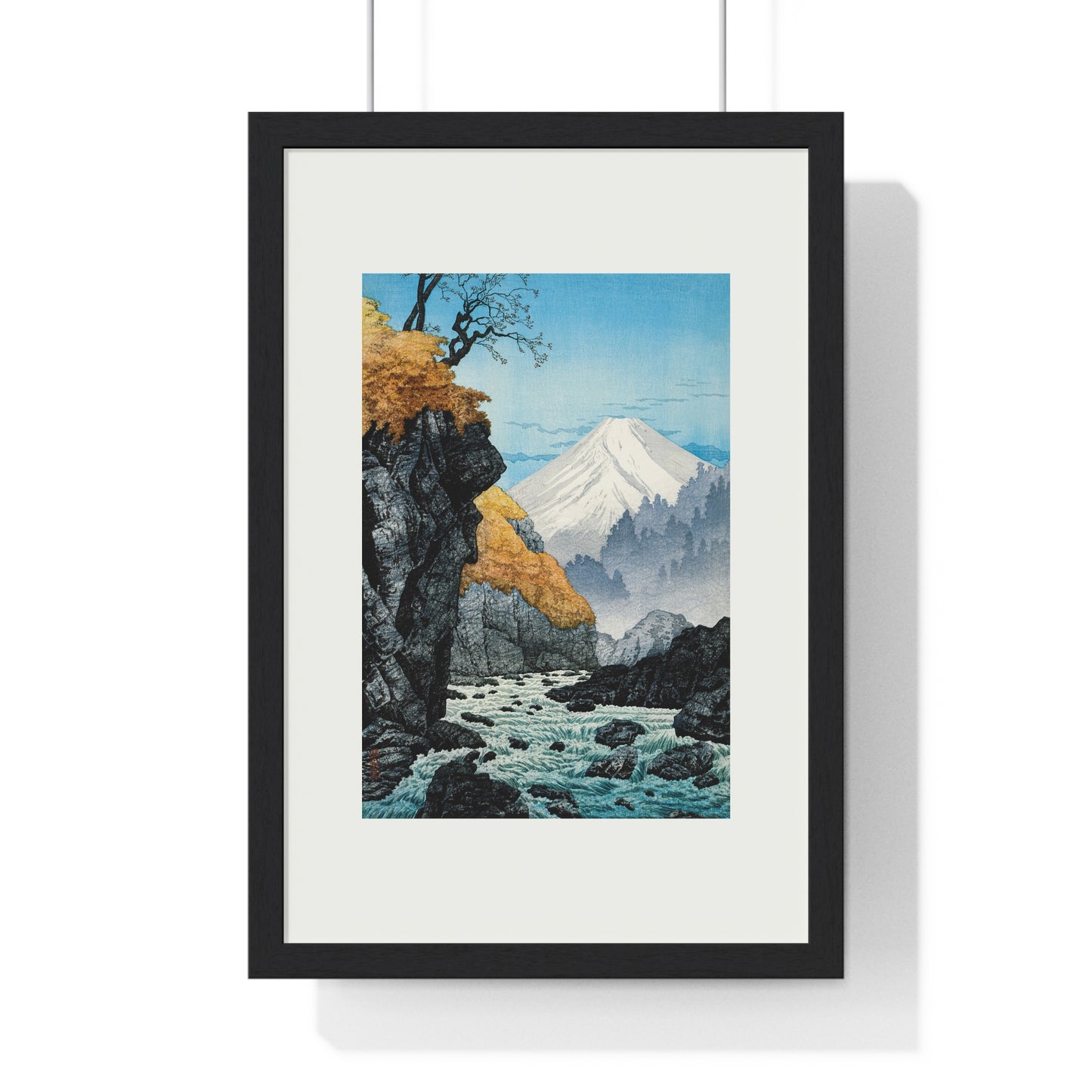 Framed Art Print - Foot of Mount Ashitaka (1932) by Hiroaki Takahashi