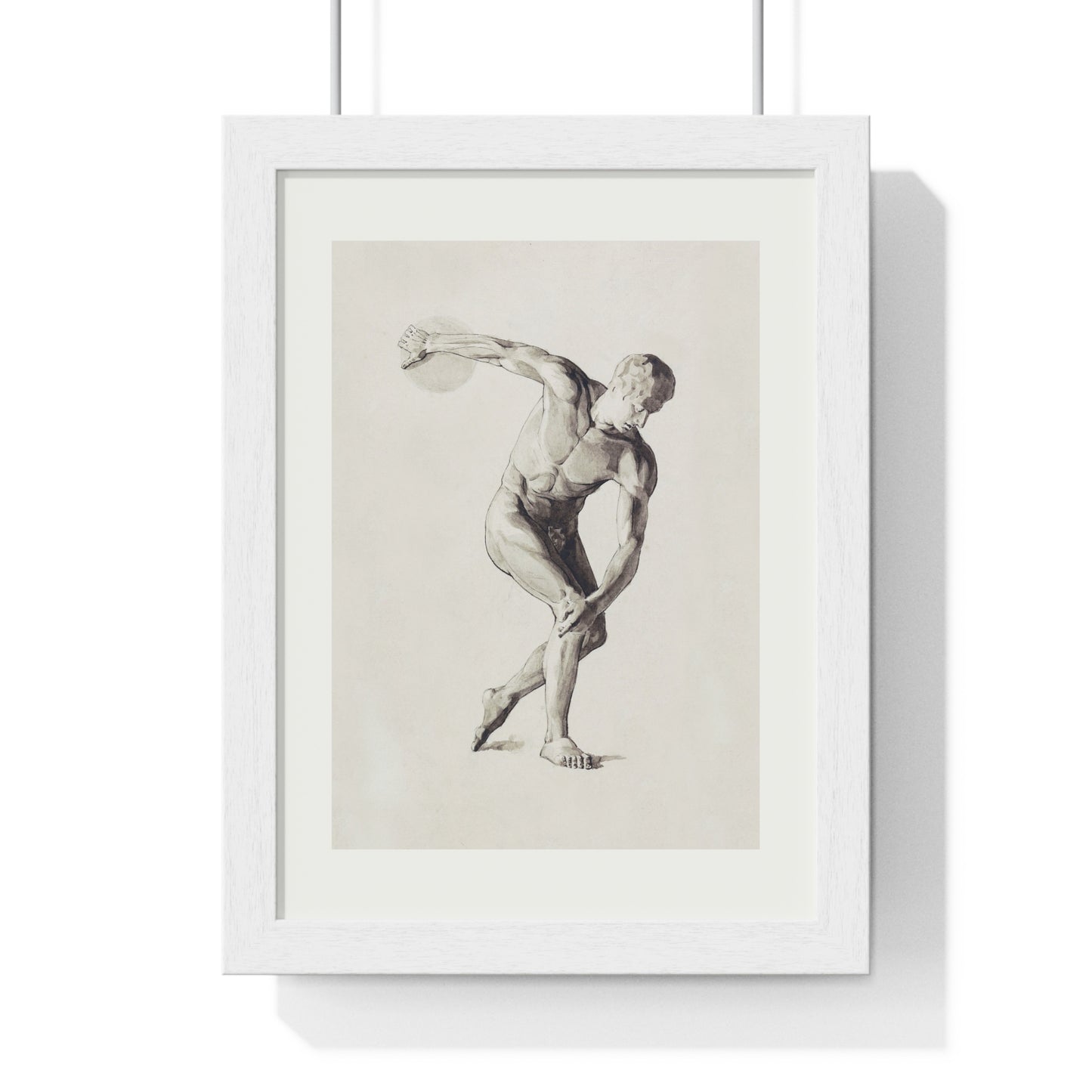 Athletic Art Print - Vintage Male Figure Poster