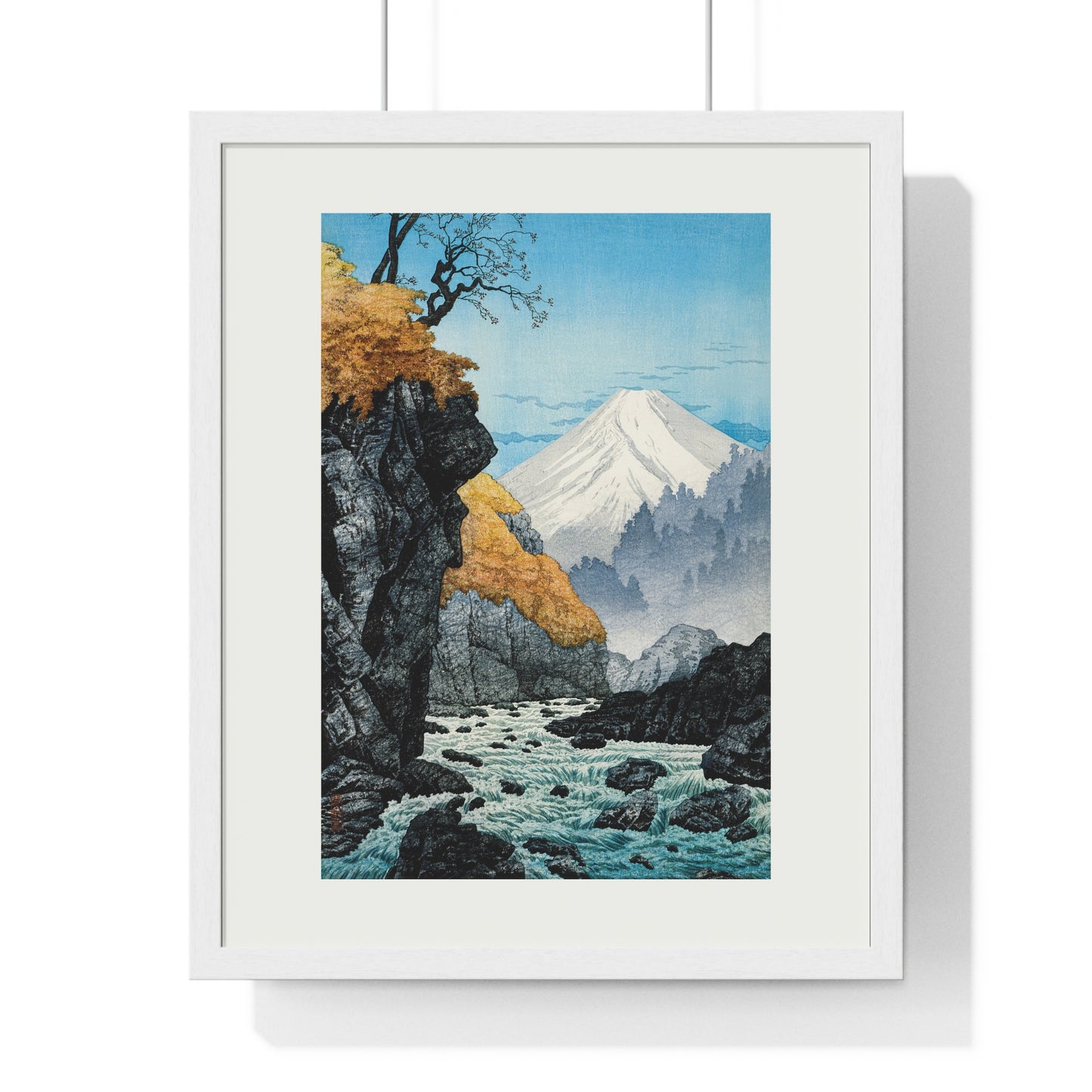 Framed Art Print - Foot of Mount Ashitaka (1932) by Hiroaki Takahashi