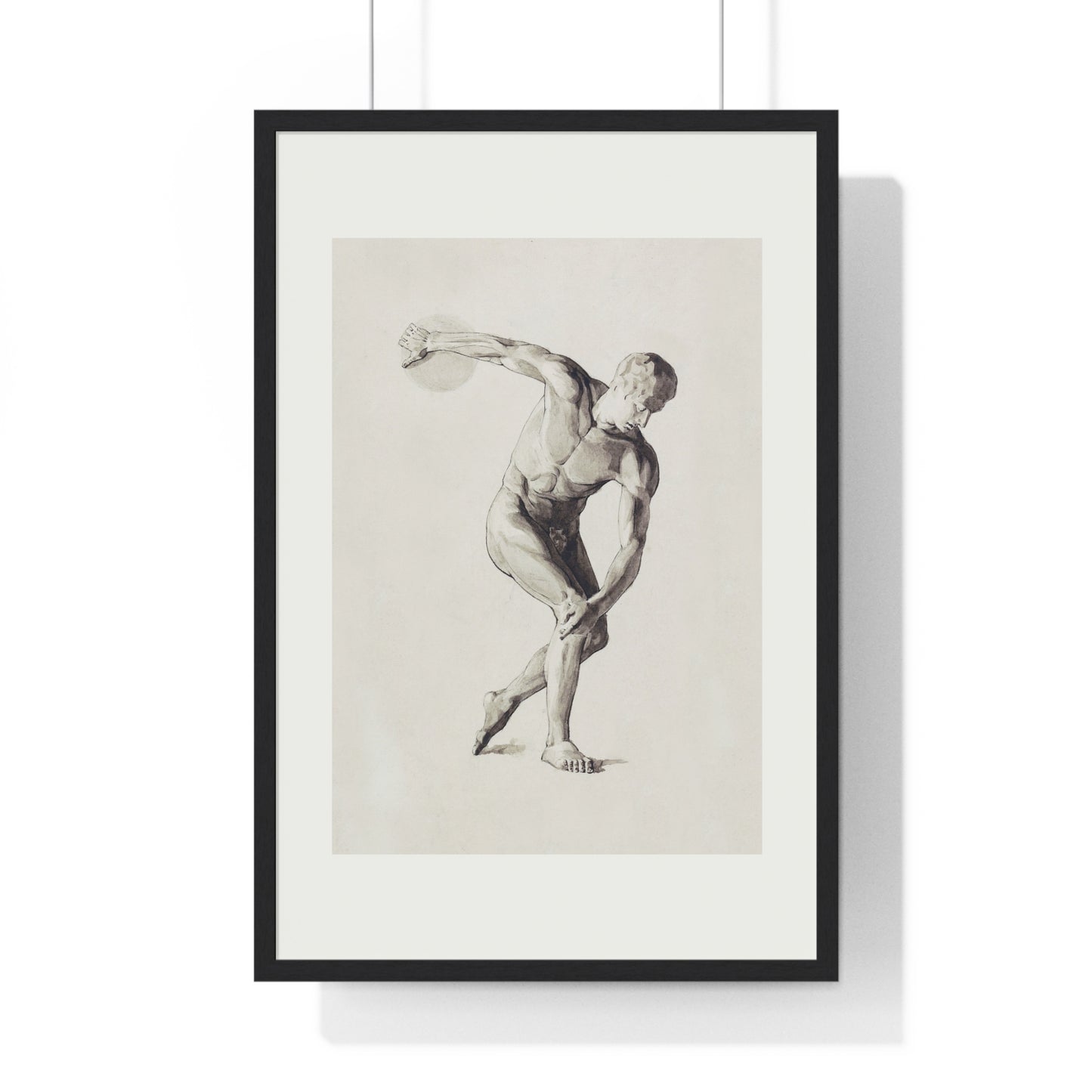 Athletic Art Print - Vintage Male Figure Poster