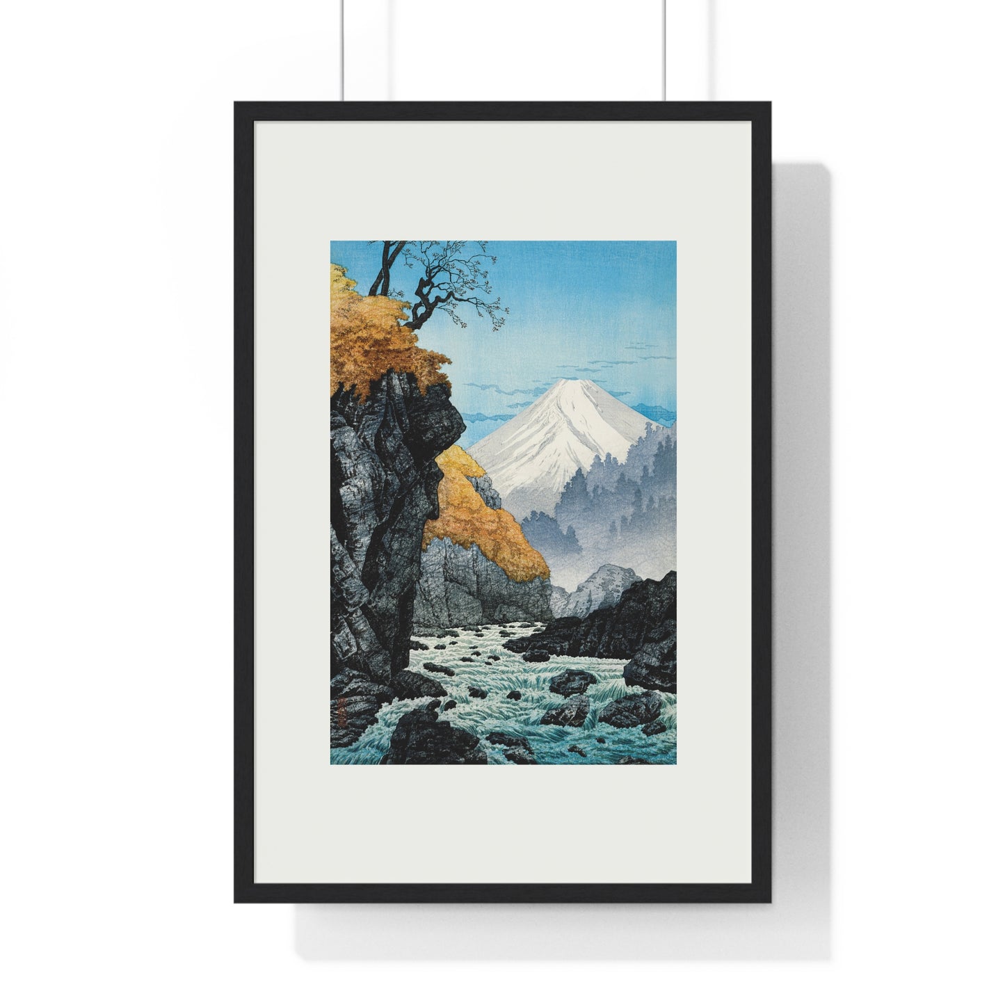Framed Art Print - Foot of Mount Ashitaka (1932) by Hiroaki Takahashi