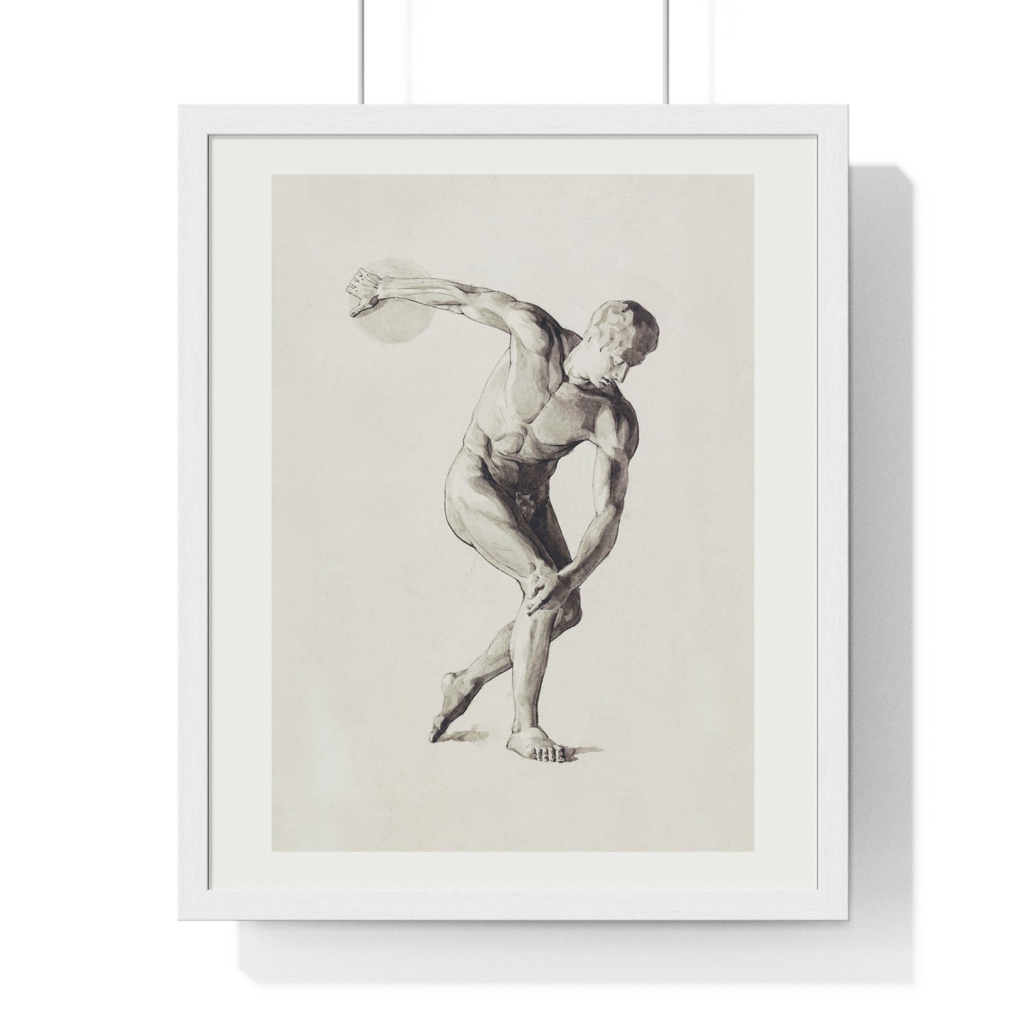 Athletic Art Print - Vintage Male Figure Poster
