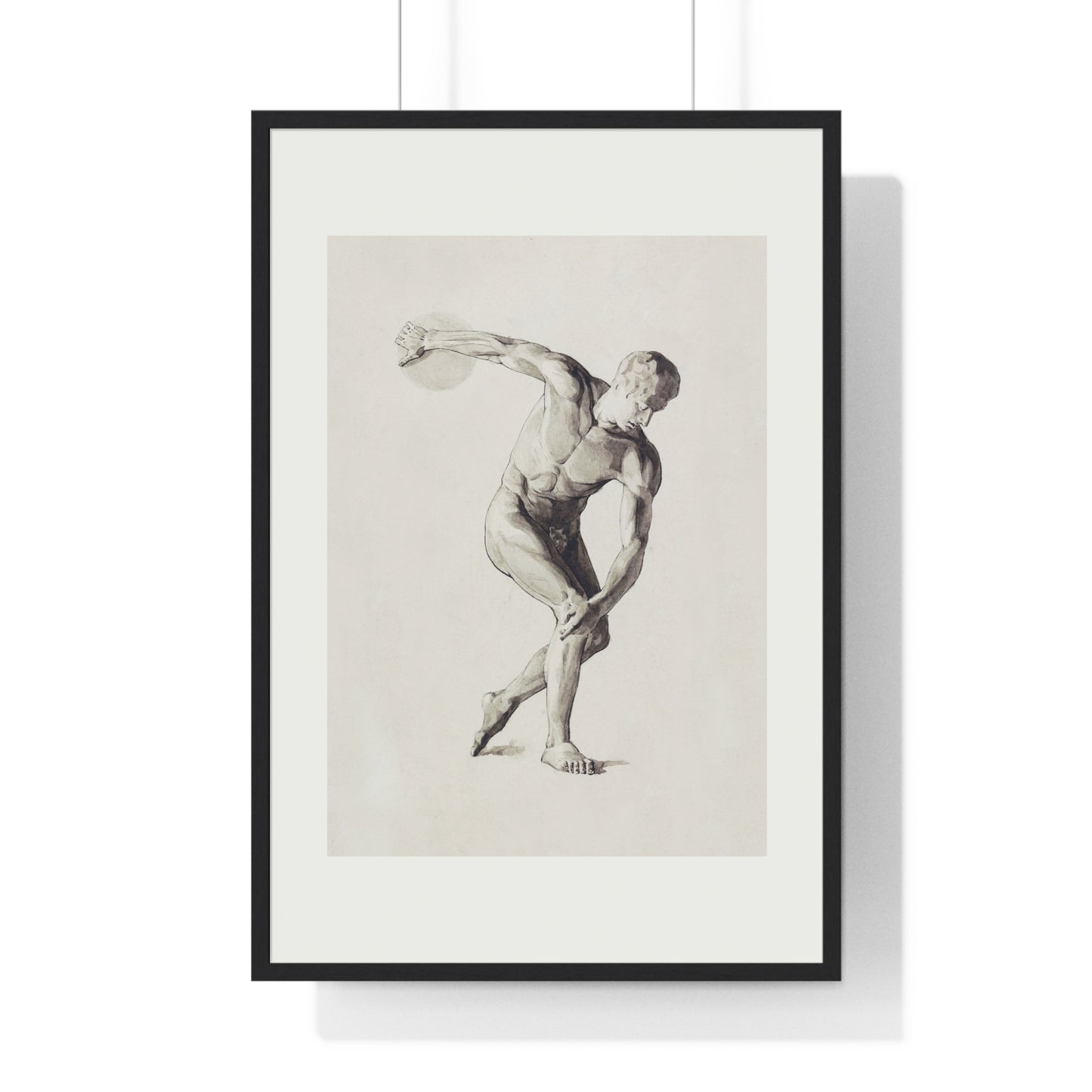 Athletic Art Print - Vintage Male Figure Poster