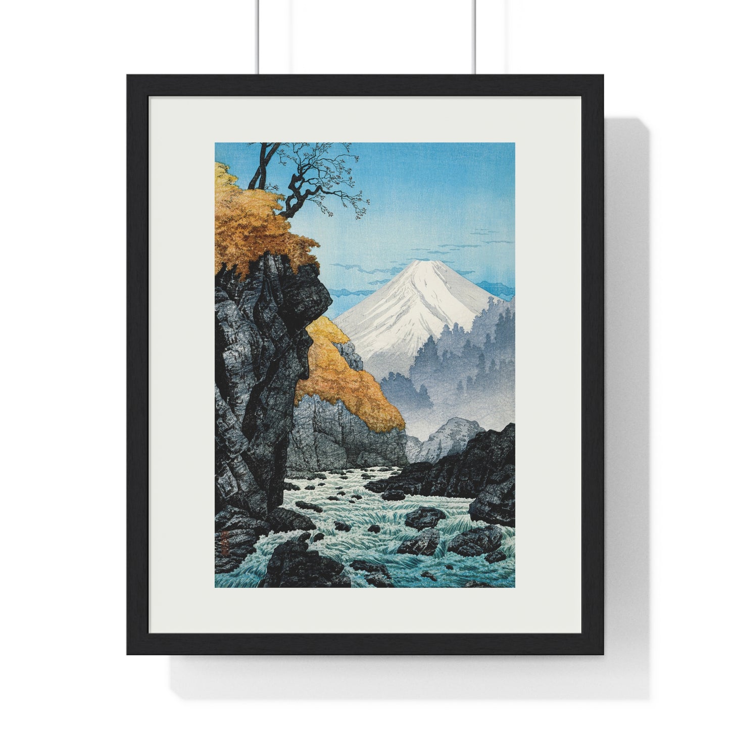 Framed Art Print - Foot of Mount Ashitaka (1932) by Hiroaki Takahashi