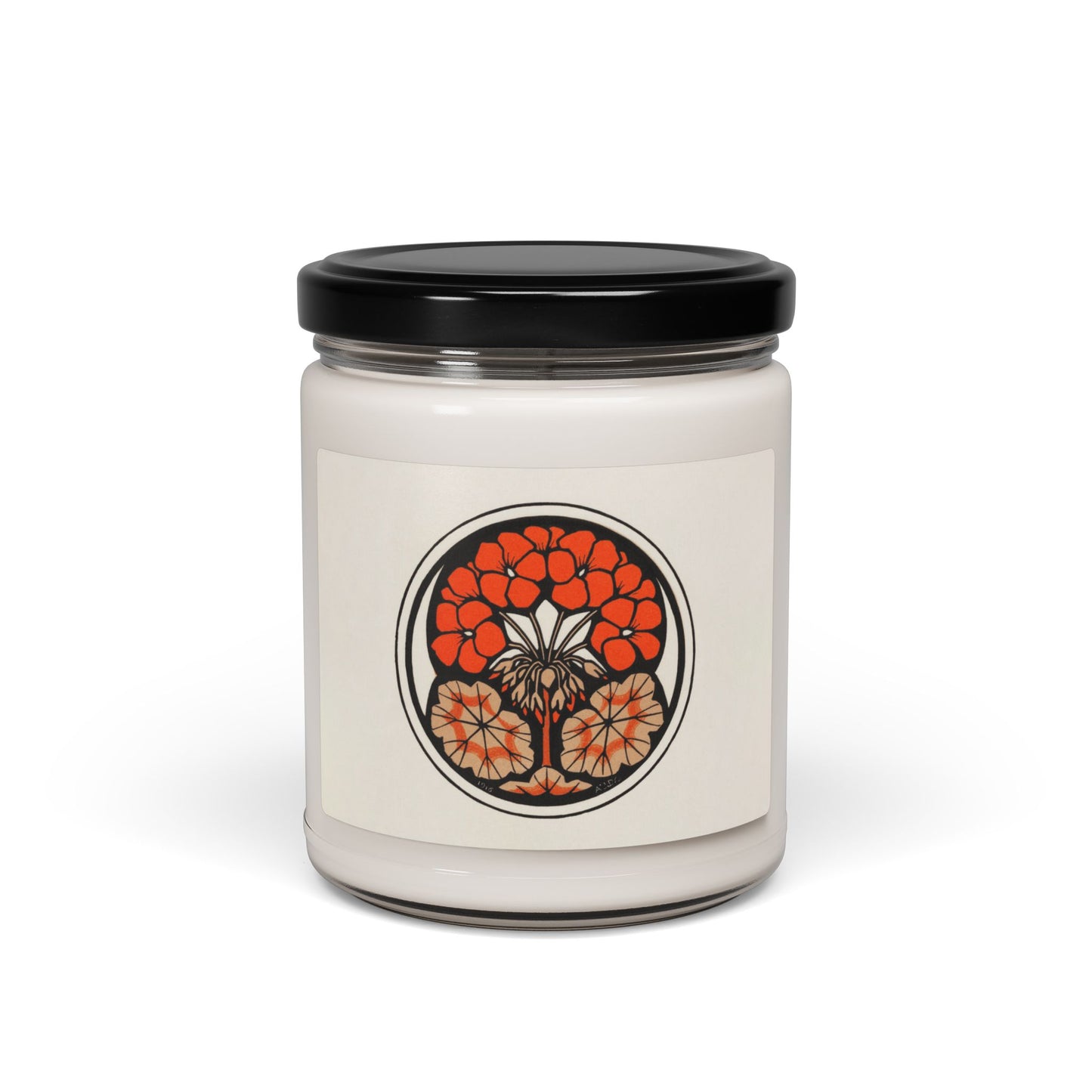East Indian Cherry Flower Design - Scented Soy Candle