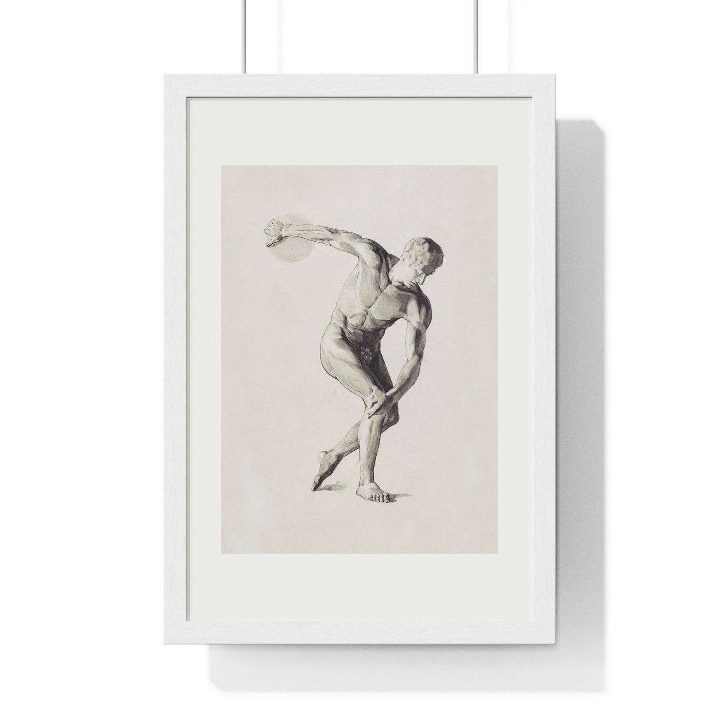 Athletic Art Print - Vintage Male Figure Poster