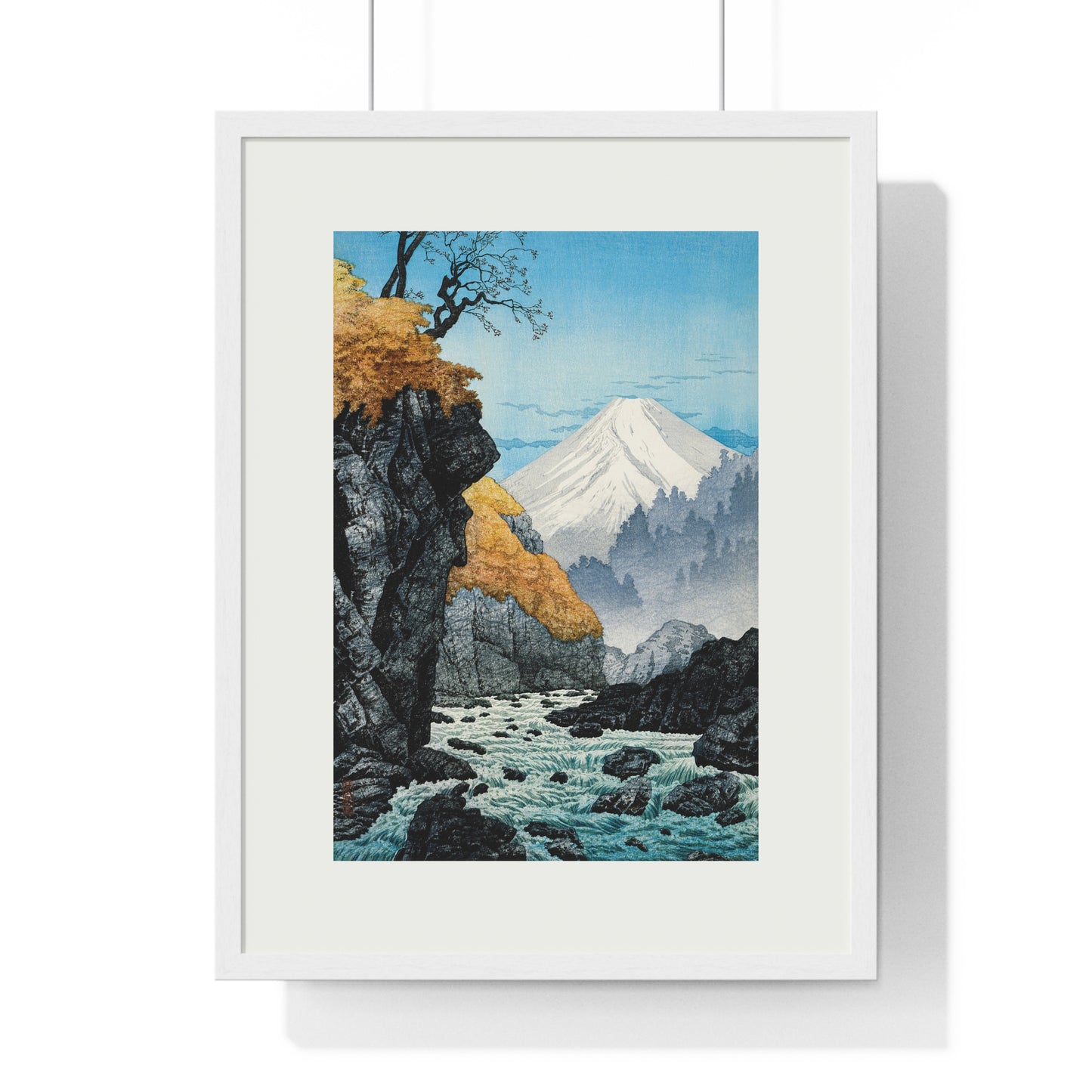 Framed Art Print - Foot of Mount Ashitaka (1932) by Hiroaki Takahashi
