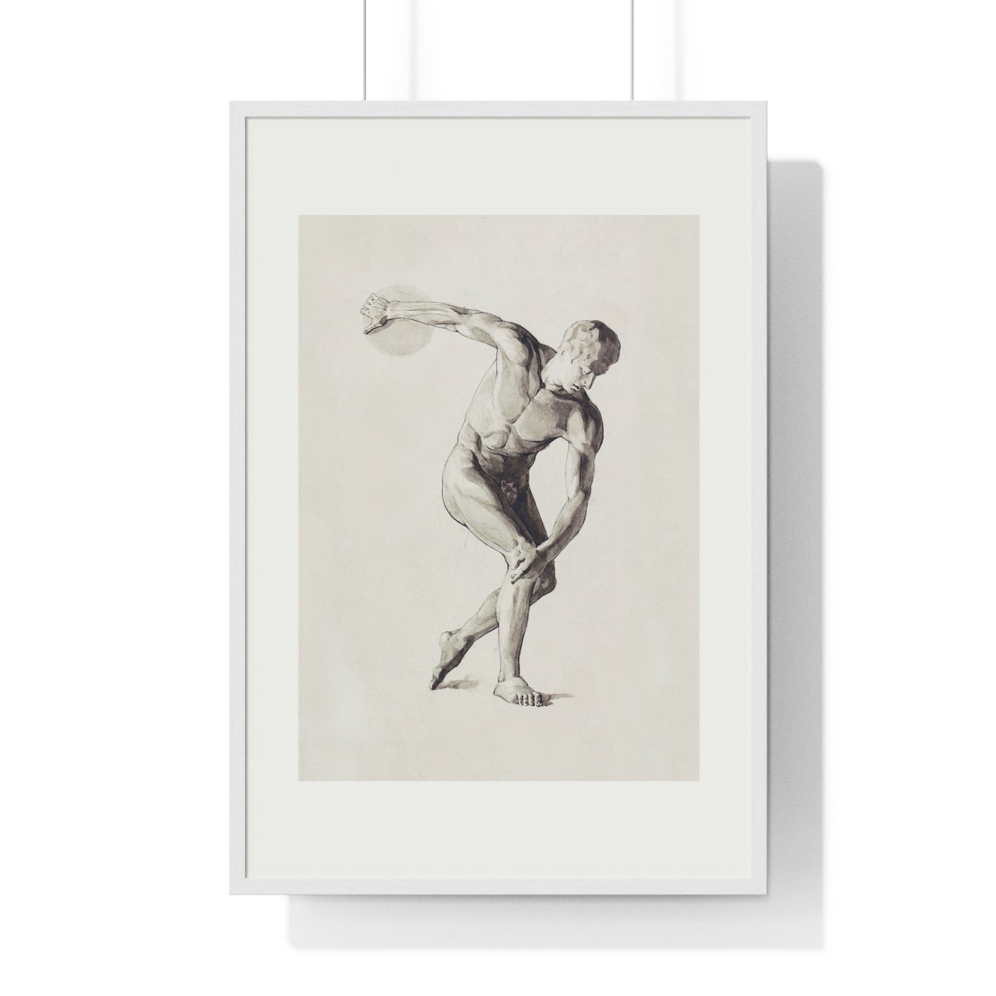 Athletic Art Print - Vintage Male Figure Poster