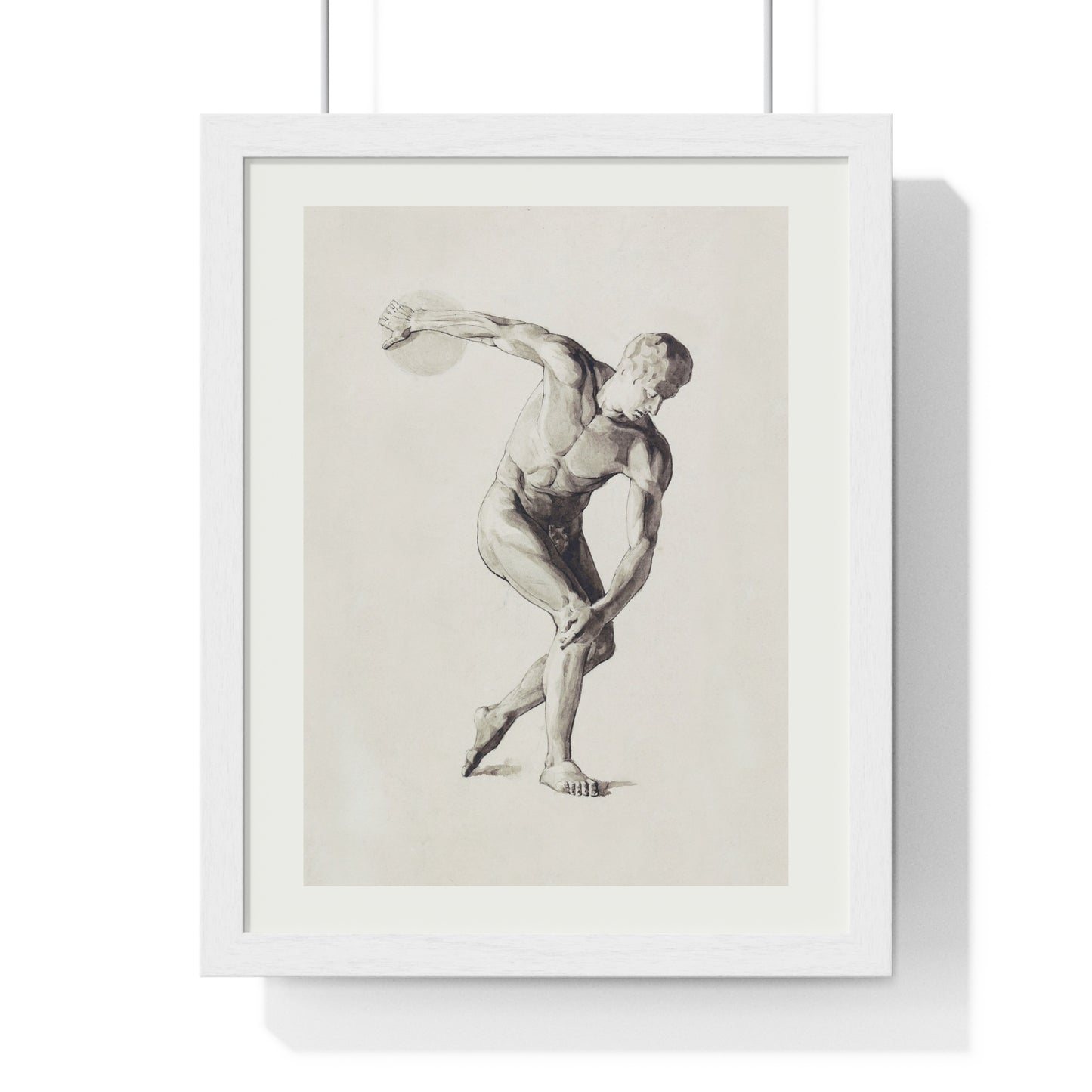 Athletic Art Print - Vintage Male Figure Poster