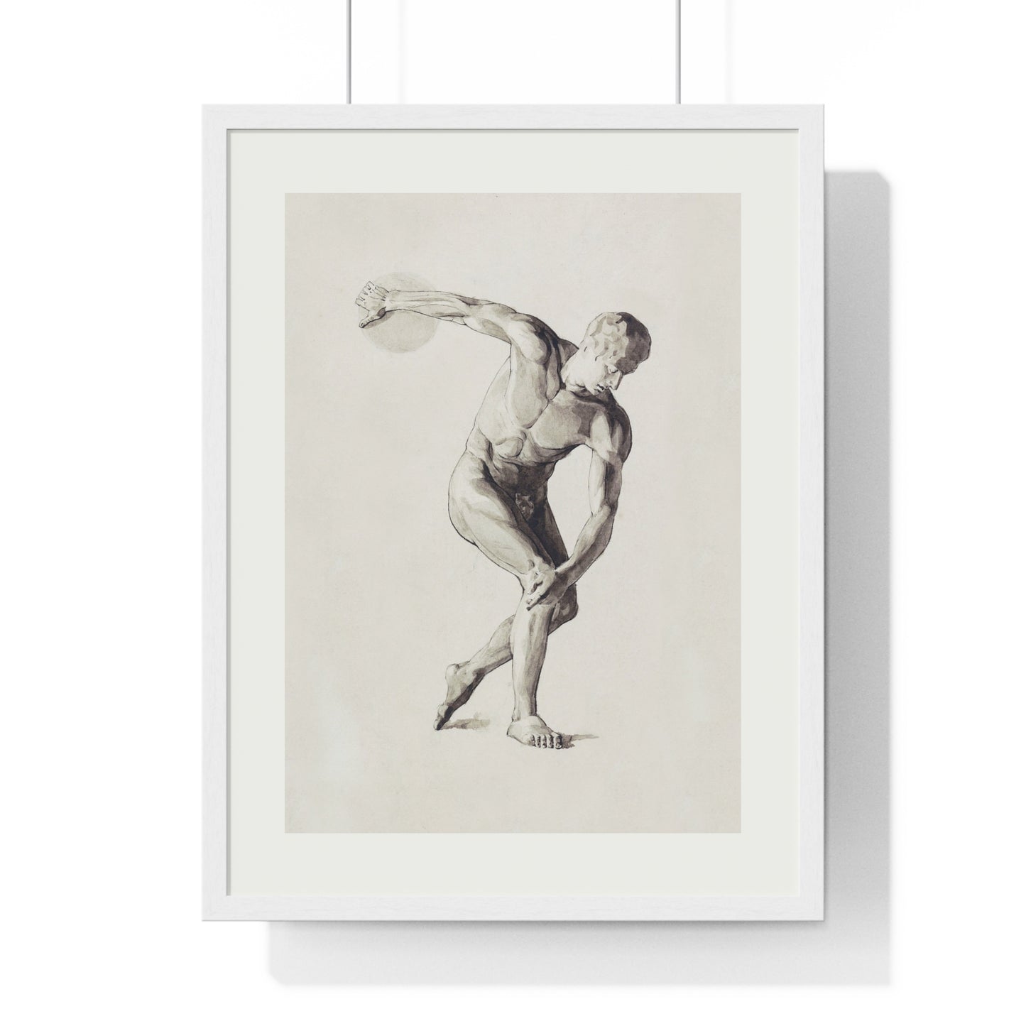 Athletic Art Print - Vintage Male Figure Poster