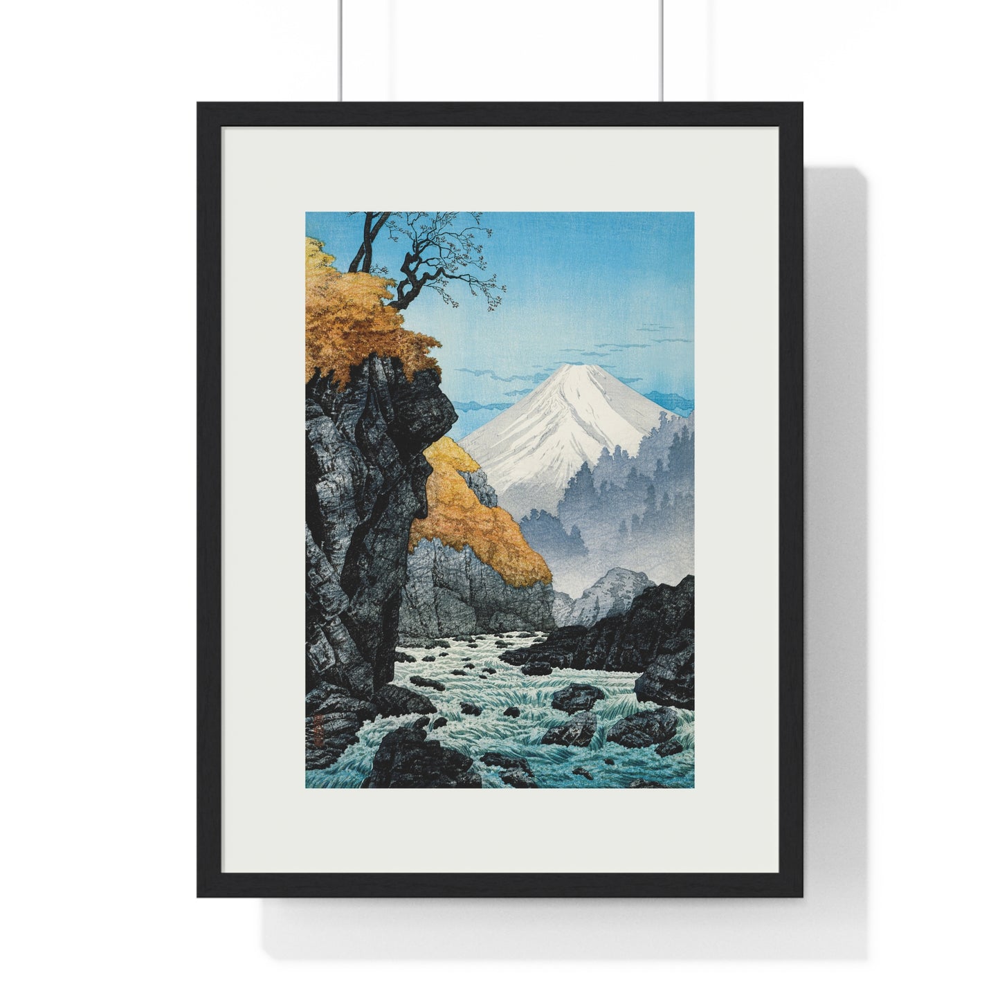 Framed Art Print - Foot of Mount Ashitaka (1932) by Hiroaki Takahashi