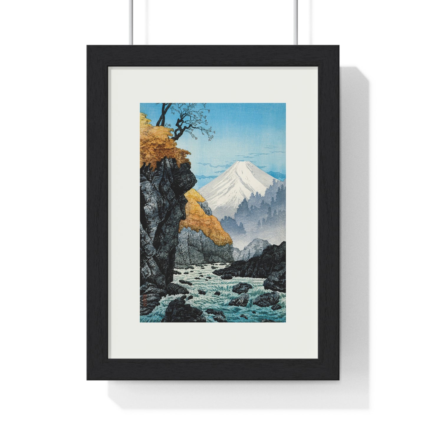 Framed Art Print - Foot of Mount Ashitaka (1932) by Hiroaki Takahashi