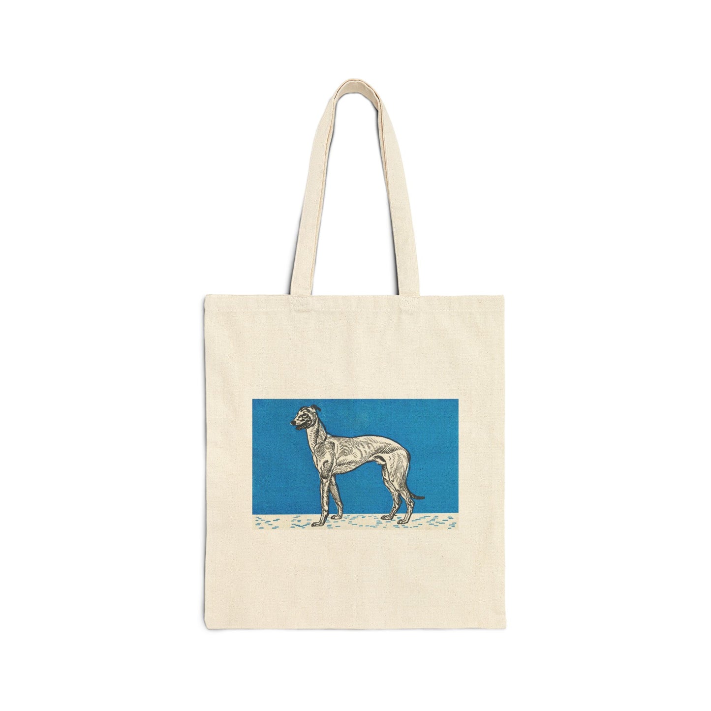Canvas Tote Bag feat. Greyhound by Moriz Jung