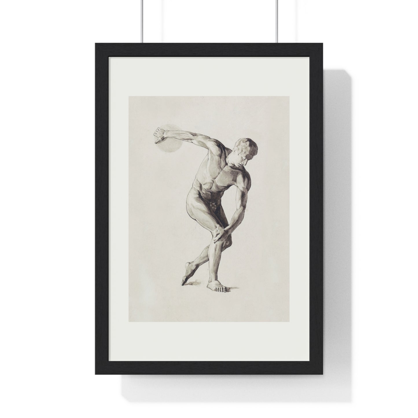 Athletic Art Print - Vintage Male Figure Poster