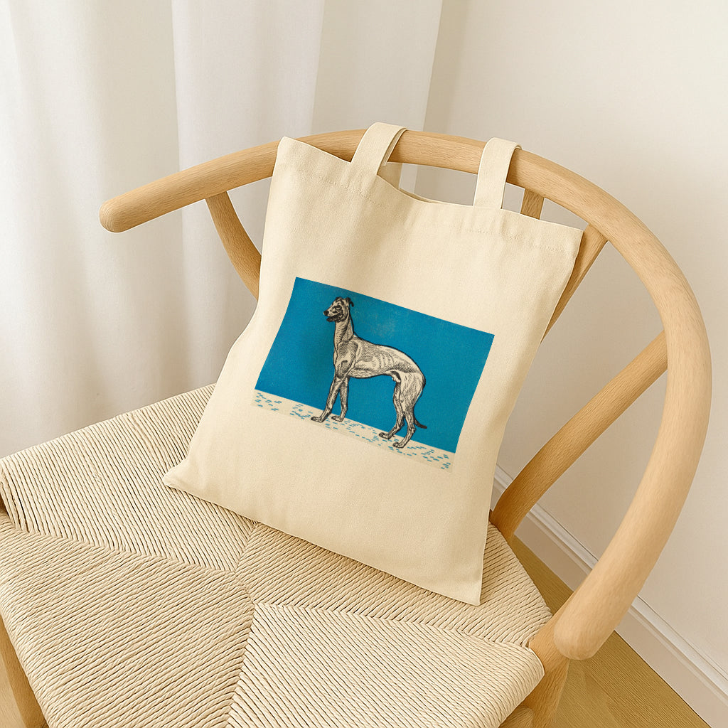 Canvas Tote Bag feat. Greyhound by Moriz Jung