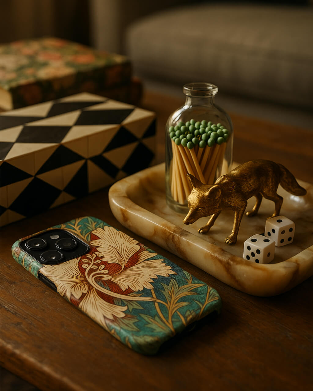 Honeysuckle Floral Print Phone Case