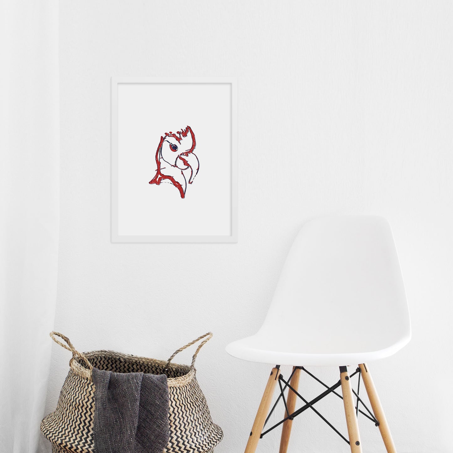Mauritian Parrot — Framed Matte Print (18" x 24")