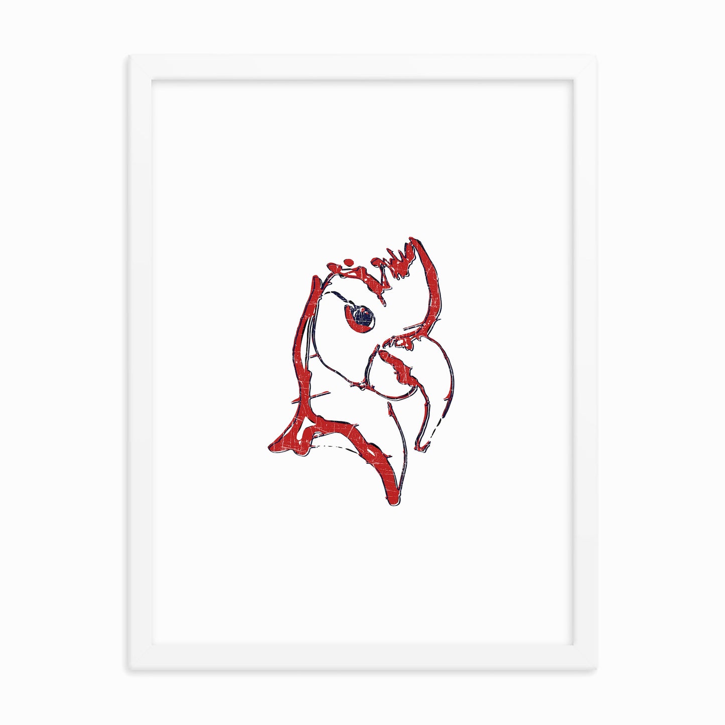 Mauritian Parrot — Framed Matte Print (18" x 24")