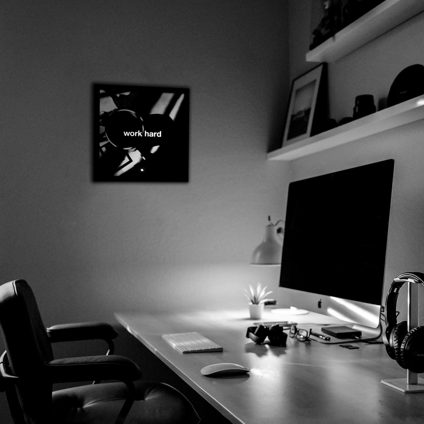 Work Hard — Framed Matte Print