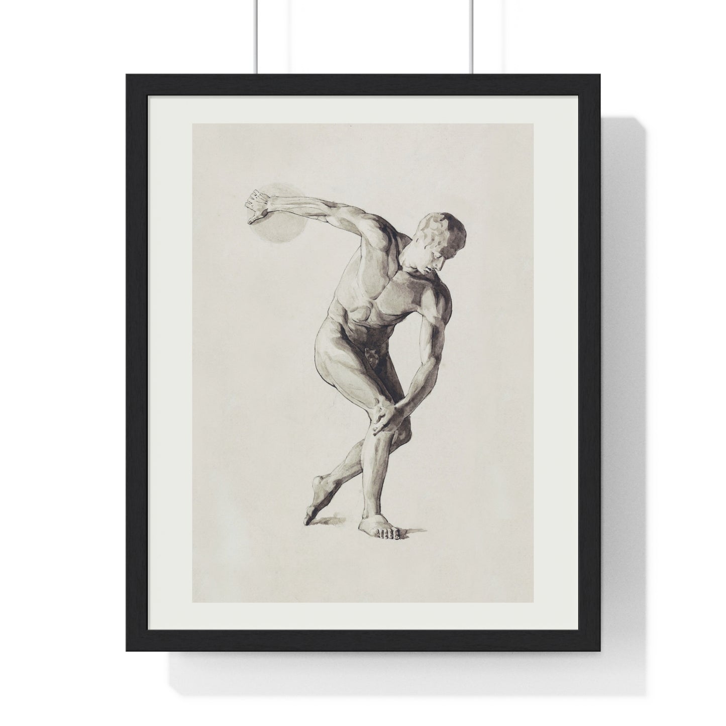 Athletic Art Print - Vintage Male Figure Poster