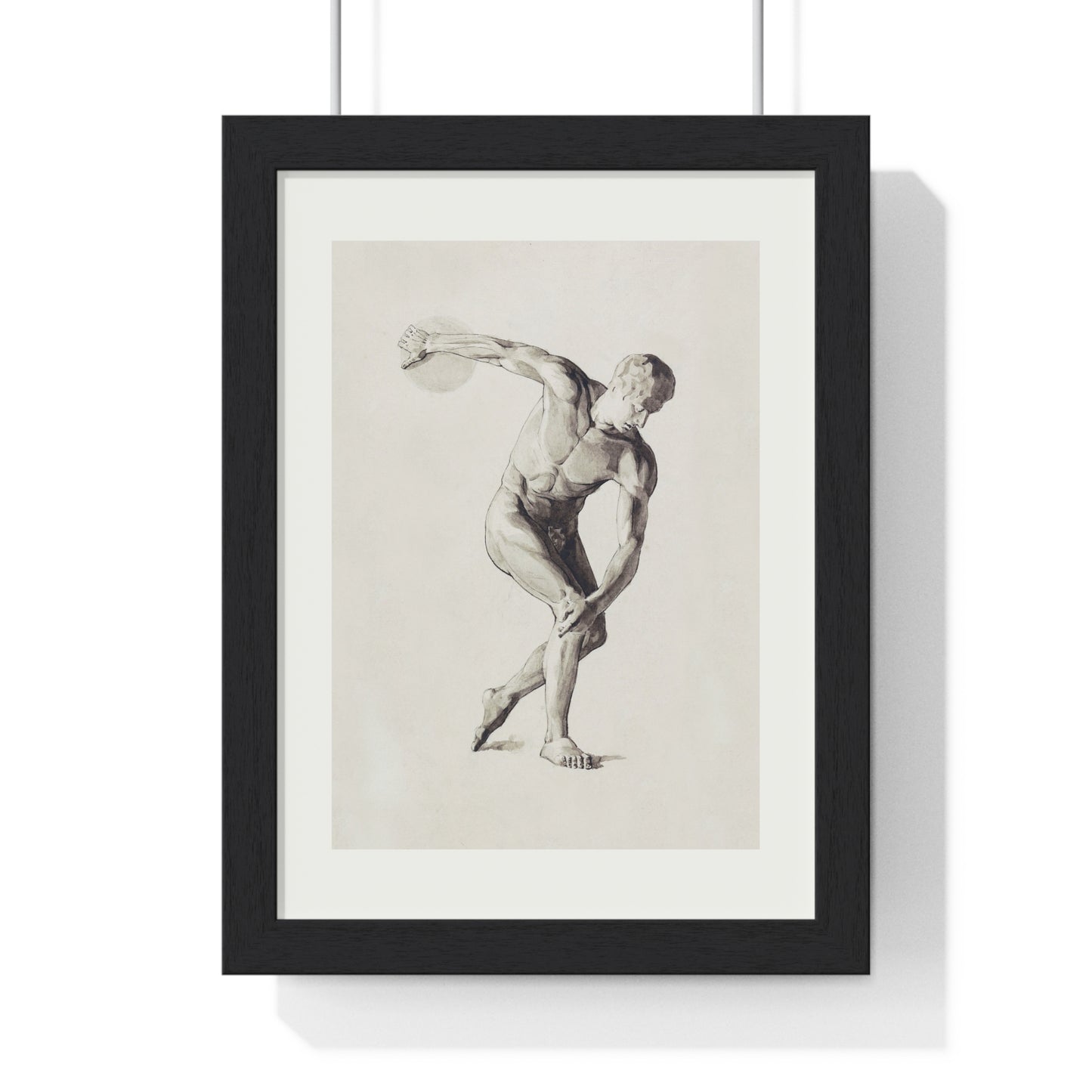 Athletic Art Print - Vintage Male Figure Poster