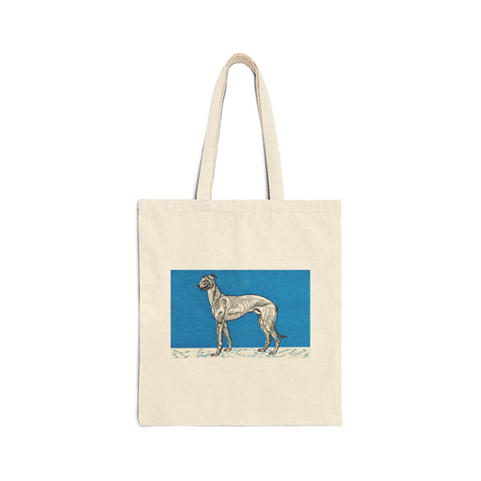 Canvas Tote Bag feat. Greyhound by Moriz Jung