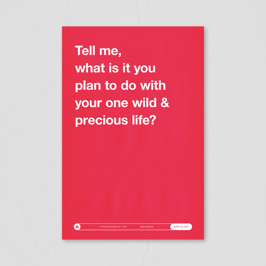 One Wild & Precious Life Print Poster